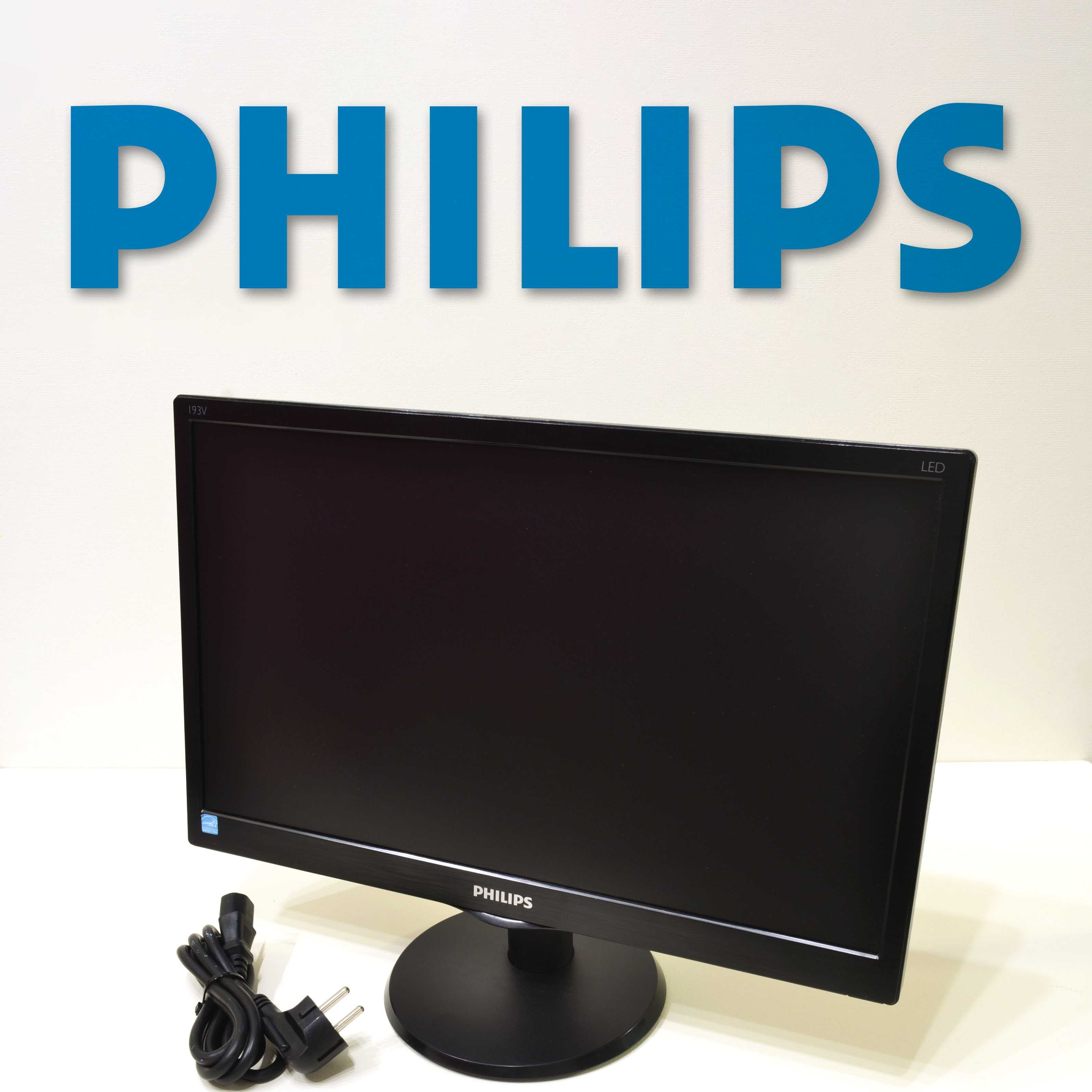 Monitor LED 19" Philips 193V5L, stan bardzo dobry