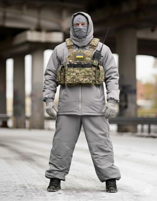 Польський костюс Рівень7 Сірий / зимовий костюм OBLIVION 7 рівнів