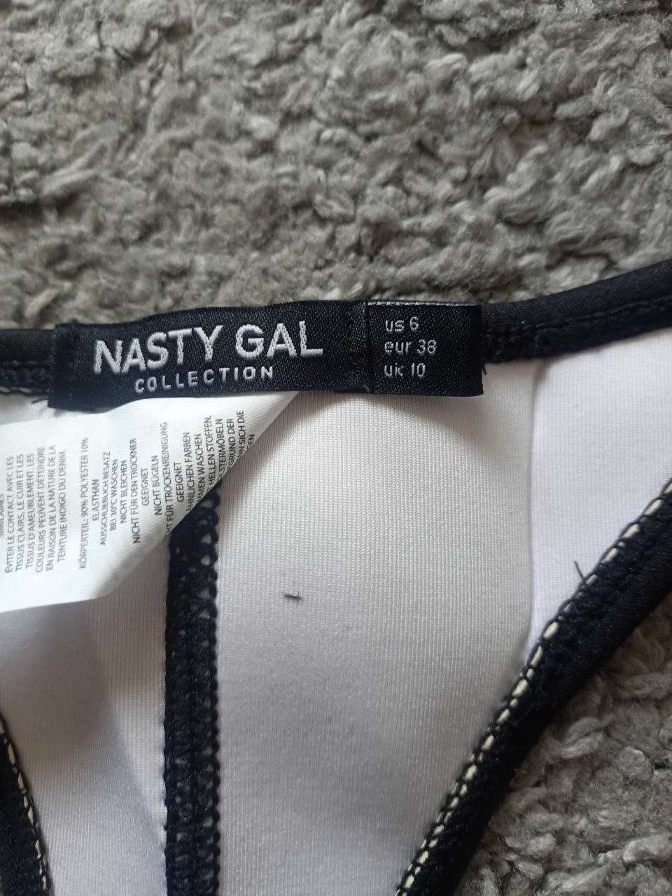 Чорний неопреновий купальник бікіні Nasty Gal