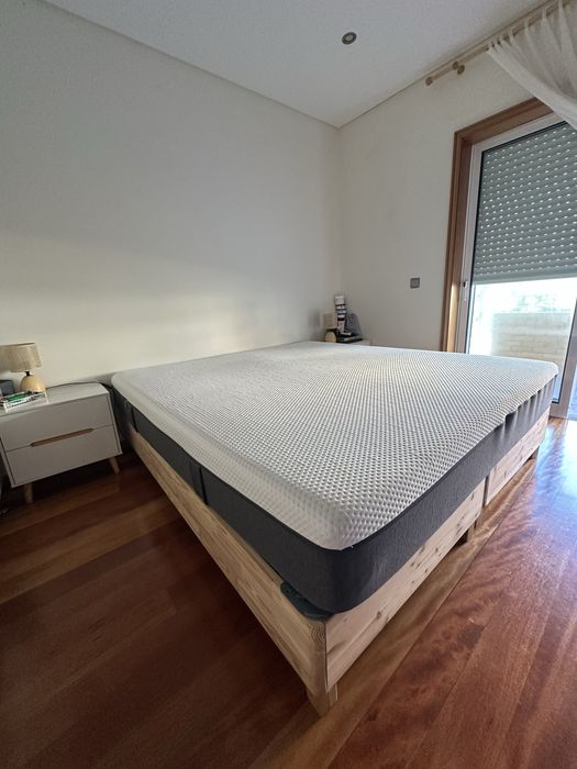 Cama completa ou separada com colchão Ema