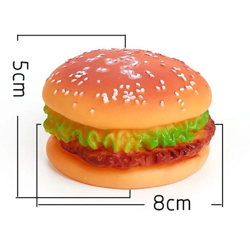 Gryzak hamburger piszcząca zabawka dla
zwierząt