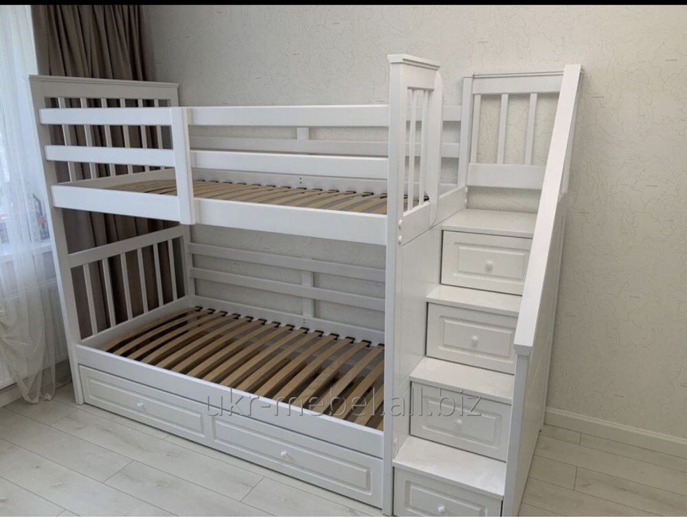 Деревянная кровать Стелла, двоярусне ,двоповерхове ліжко
