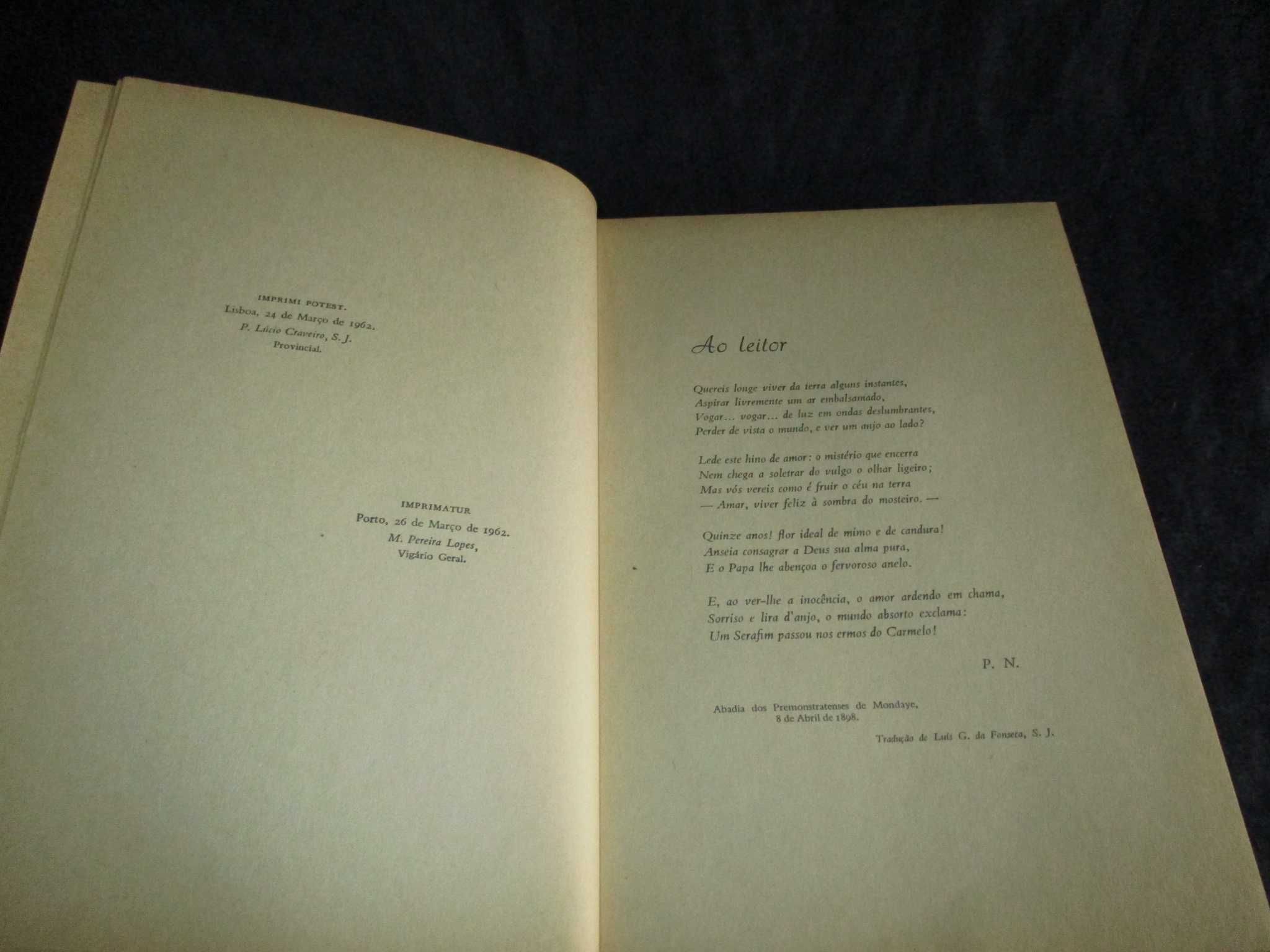 Livro Santa Teresa do Menino Jesus História de uma Alma 1978