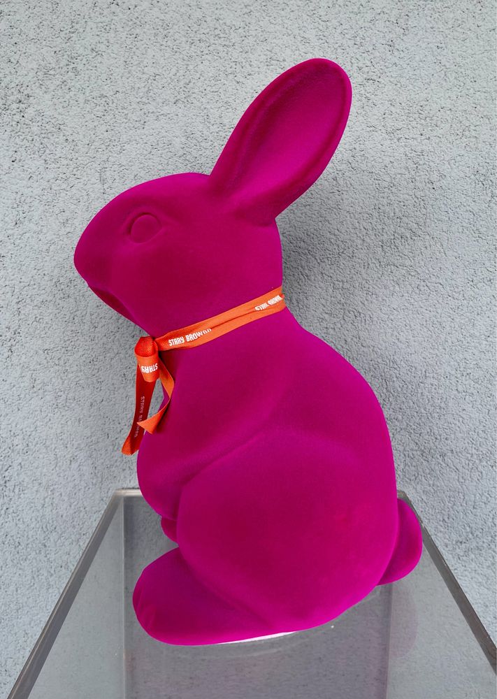 2x 46cm Zając Stary Browar Fluo Magenta Orange duży zajac Wielkanoc