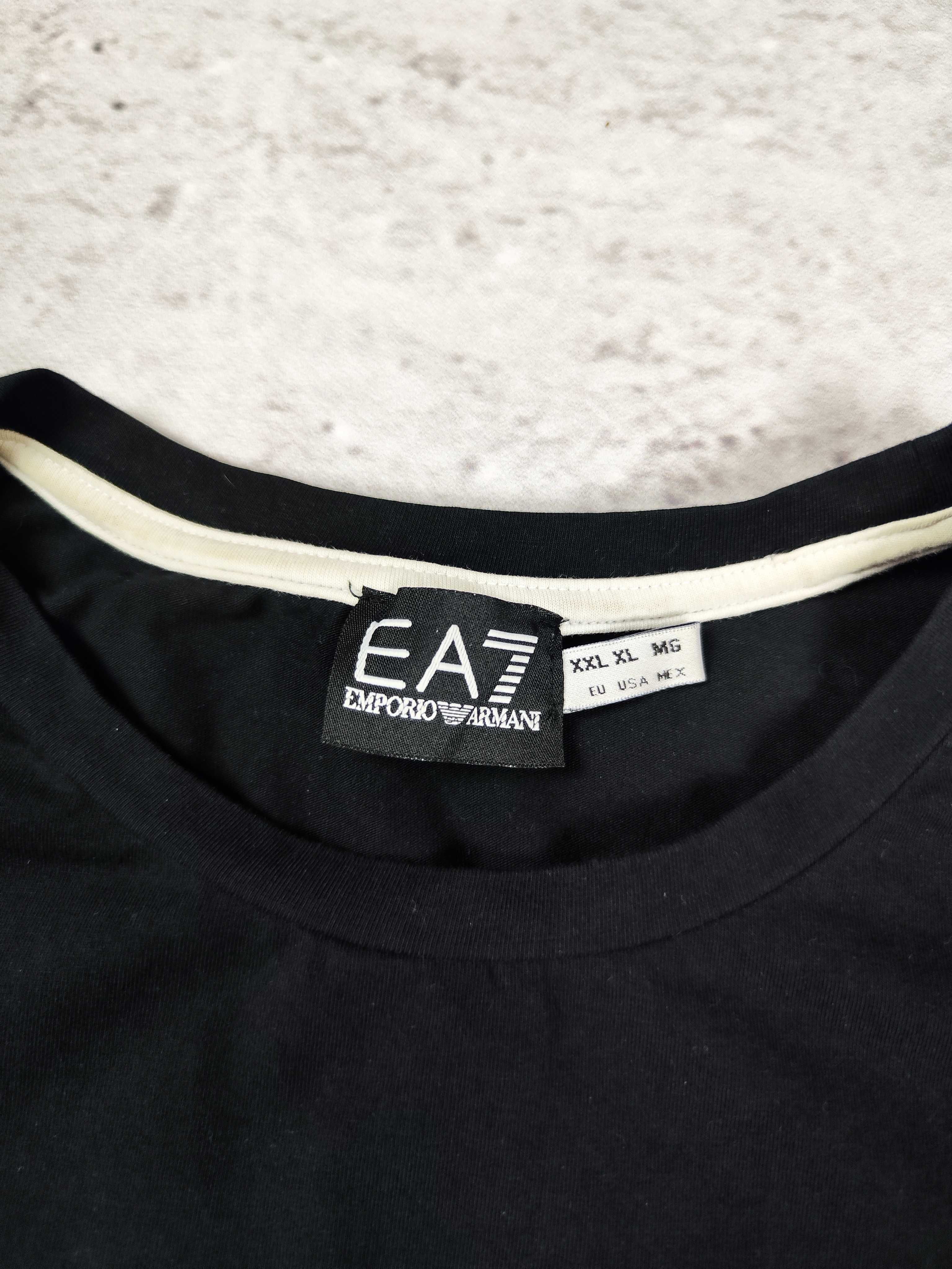 Koszulka Emporio Armani EA7 T-SHIRT czarna basic męska r. XL
