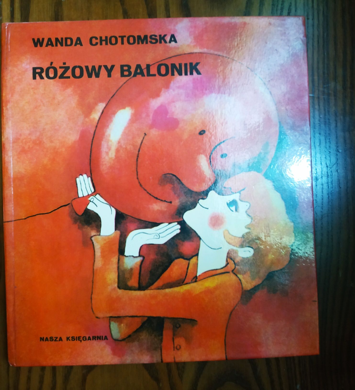 Różowy balonik Wanda Chotomska PRL 1976 ilustracje Uszacka