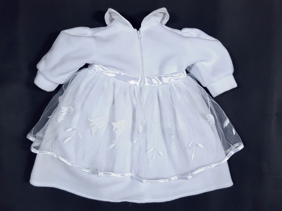 Sukienka ubranko do Chrztu r.68 + szatka gratis!