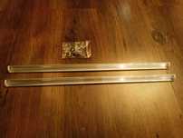 Kanał Profil Aluminiowy do LED Srebrny Narożny 50cm z Kloszem - 2 szt