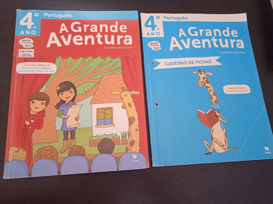 A Grande Aventura 4º ano (Manual de Português+ caderno de fichas)