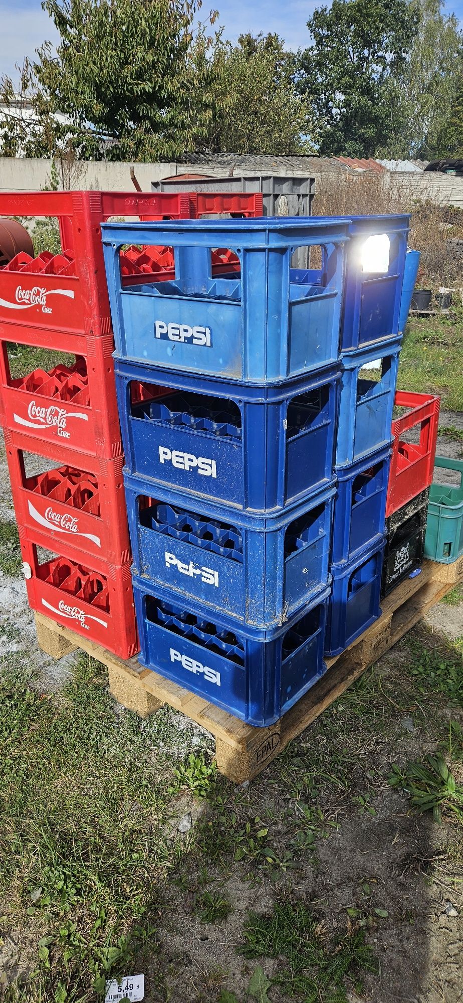 Skrzynka Krata transporter opakowanie na butelki 20szt x 500ml - 2szt