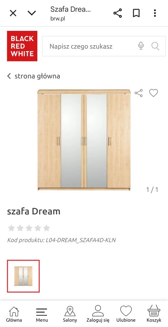 Zestaw mebli do sypialni 2 szafy łóżko 2 stoliki