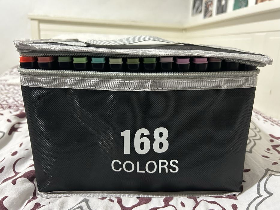 Mala Canetas toutch 168 cores