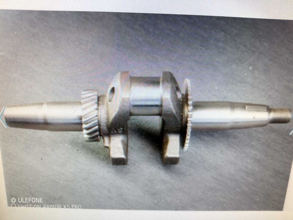 Коленвал генератора конус короткий 230 мм