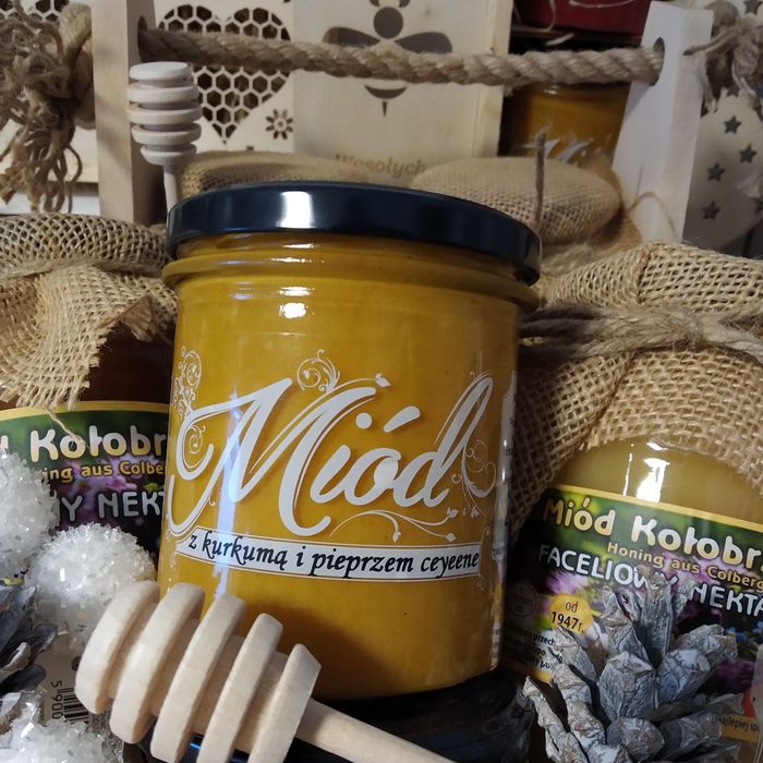 Miód wielokwiatowy kremowany z cynamonem 400g