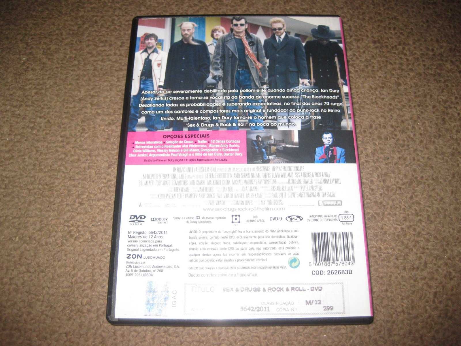 DVD "Sex & Drugs & Rock & Roll" com Ray Winstone