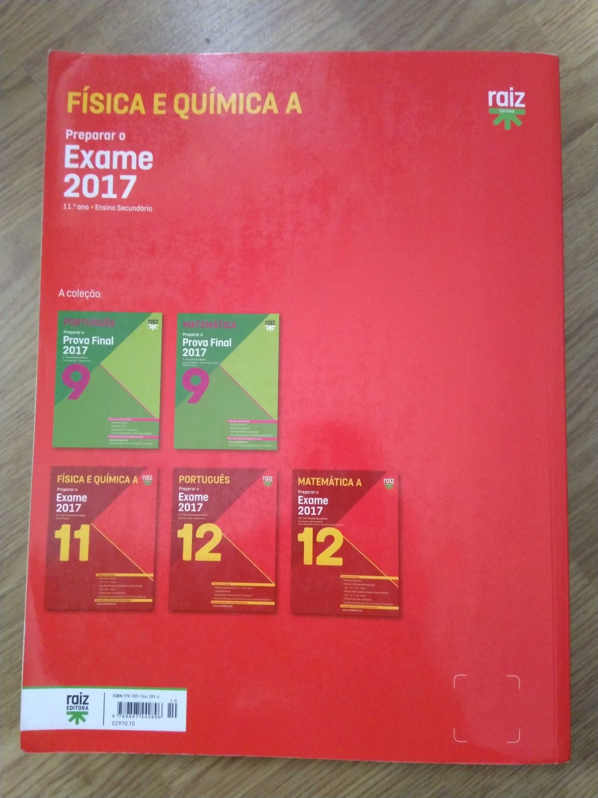 Preparar o Exame 2017: Física e Química A - 11º ano