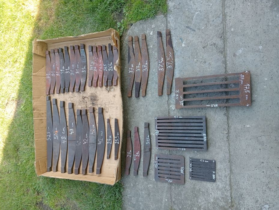 Starej produkcji ruszta do pieca z epoki PRL