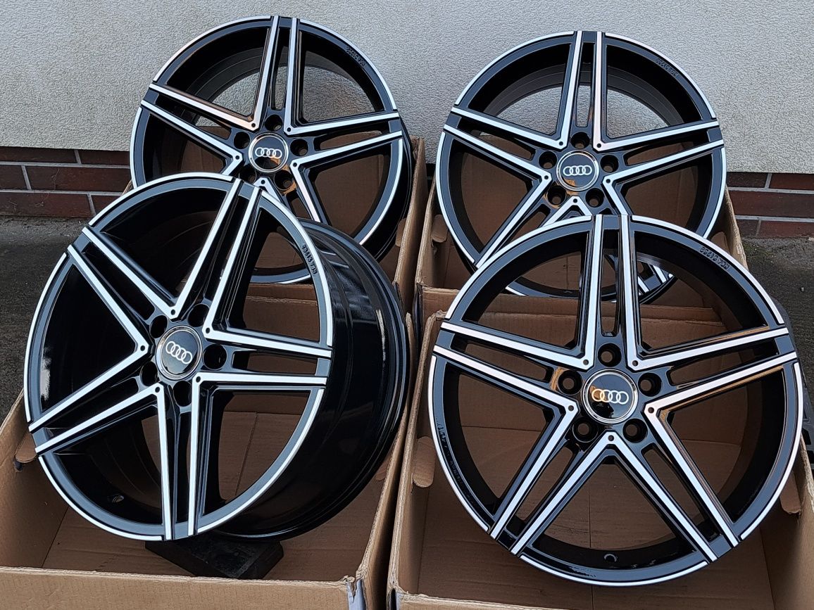 Alufelgi 18 AUDI 5x112 A4 B7 B8 B9 A6 C6 C7 C8 Q5 TT ET35 Czarne DM4