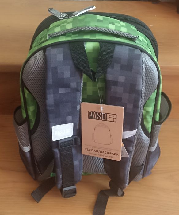 Plecak szkolny usztywniany Paso wzór MINECRAFT tornister nowy