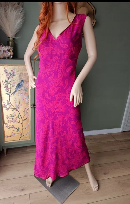 Długa sukienka damska boho we wzory – elegancja i wygoda L/XL