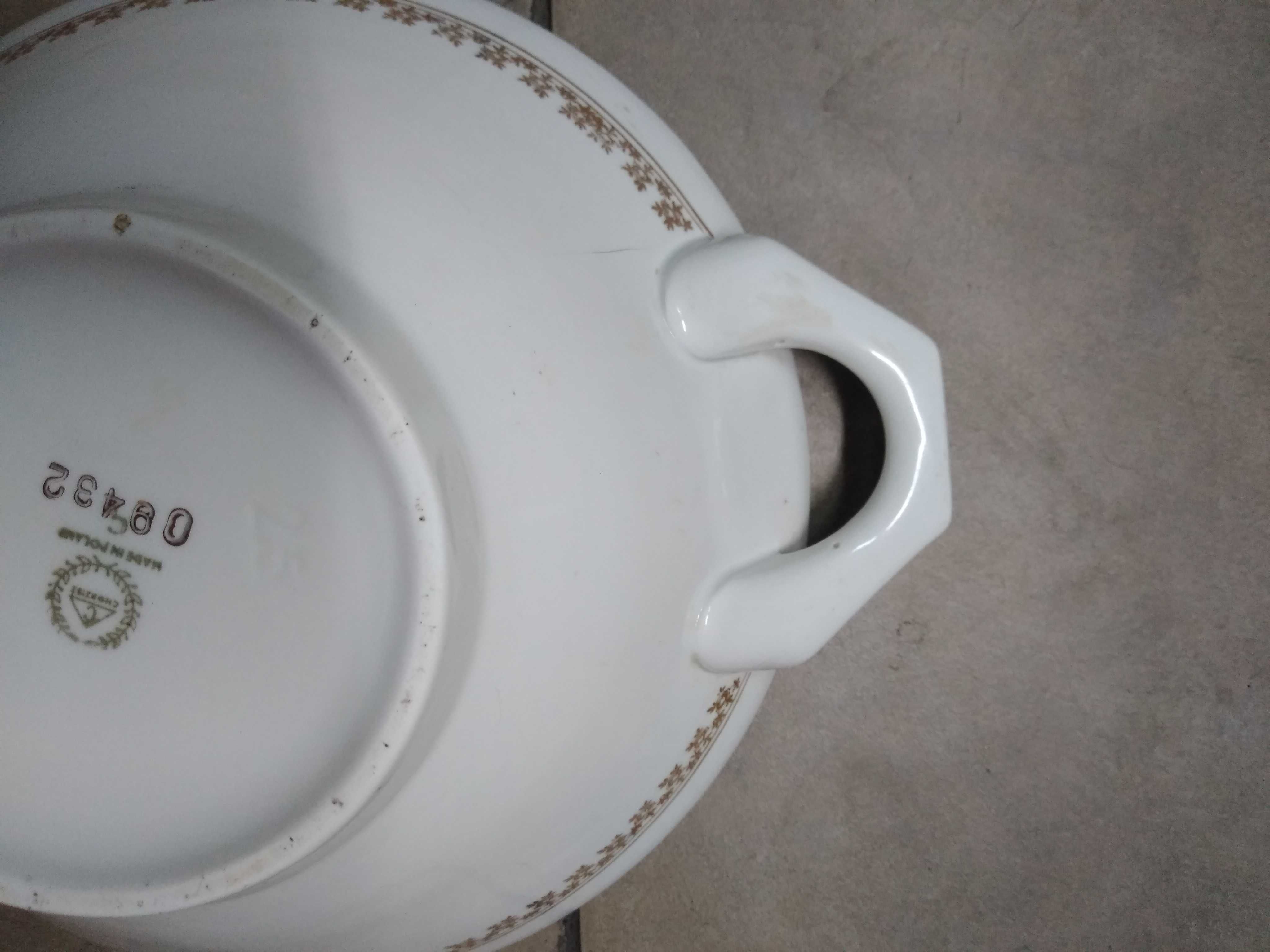 Chodzież Ćmielów Stara porcelanowa waza do zupy