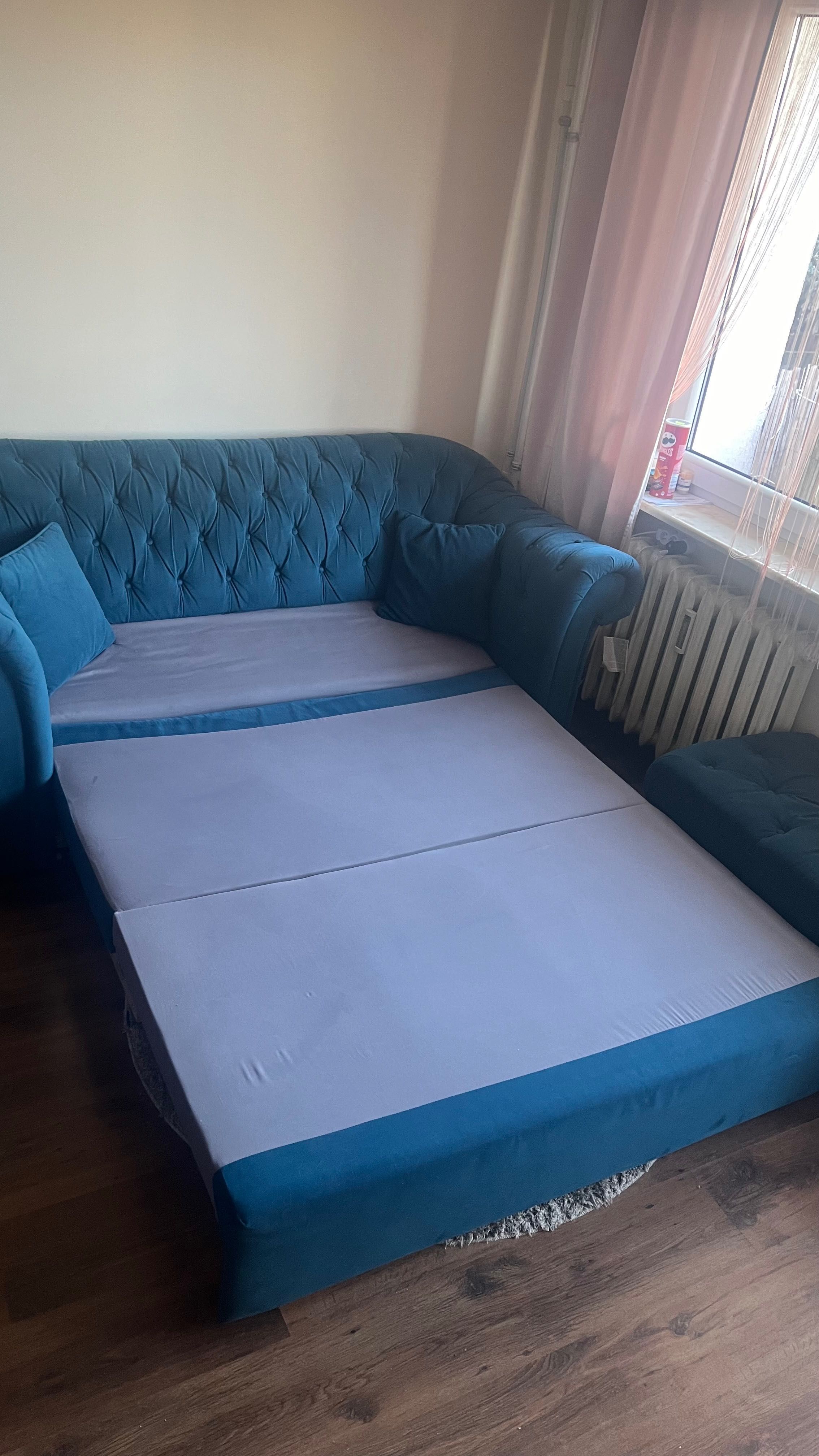 Sofa rozkładana z podnóżkiem Cupido BRW