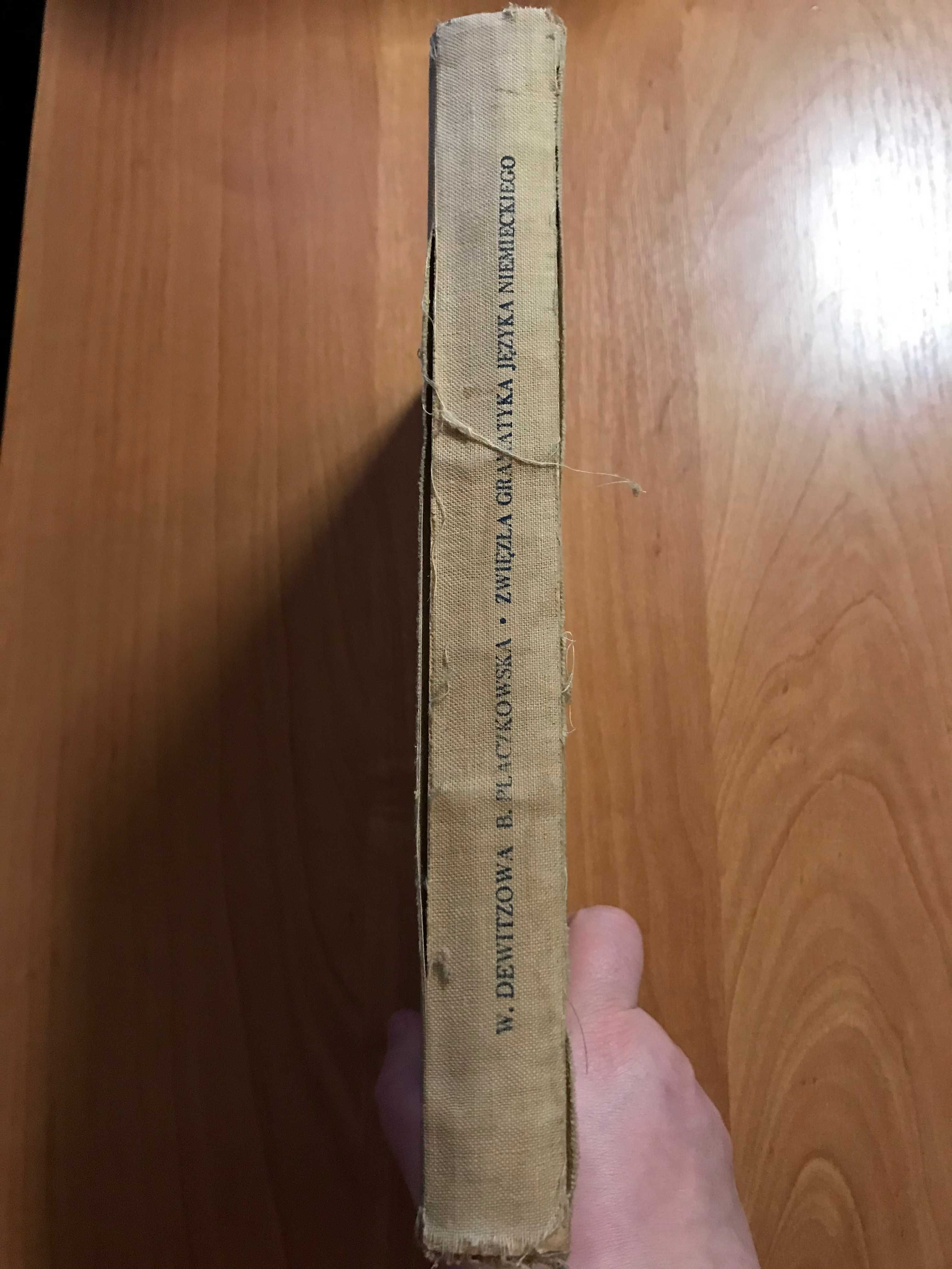 Zwięzła gramatyka języka niemieckiego Dewitzowa Płaczkowska 1958r