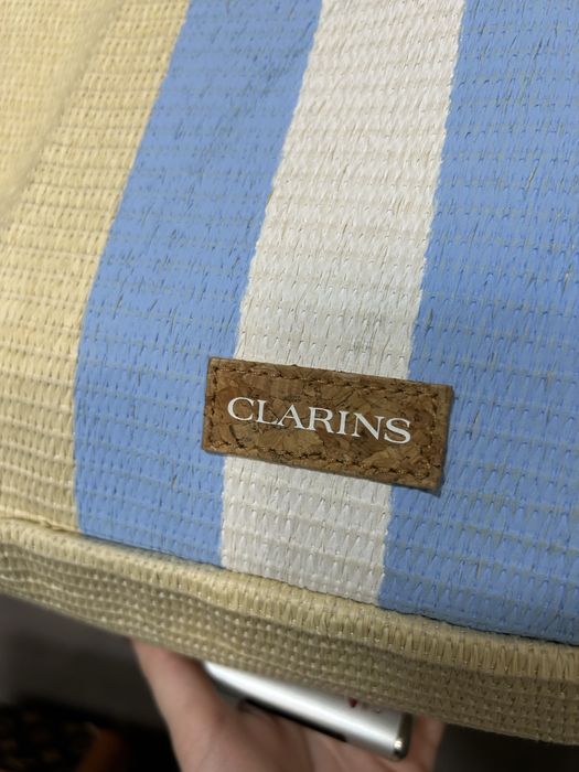 Сумка Clarins плетена