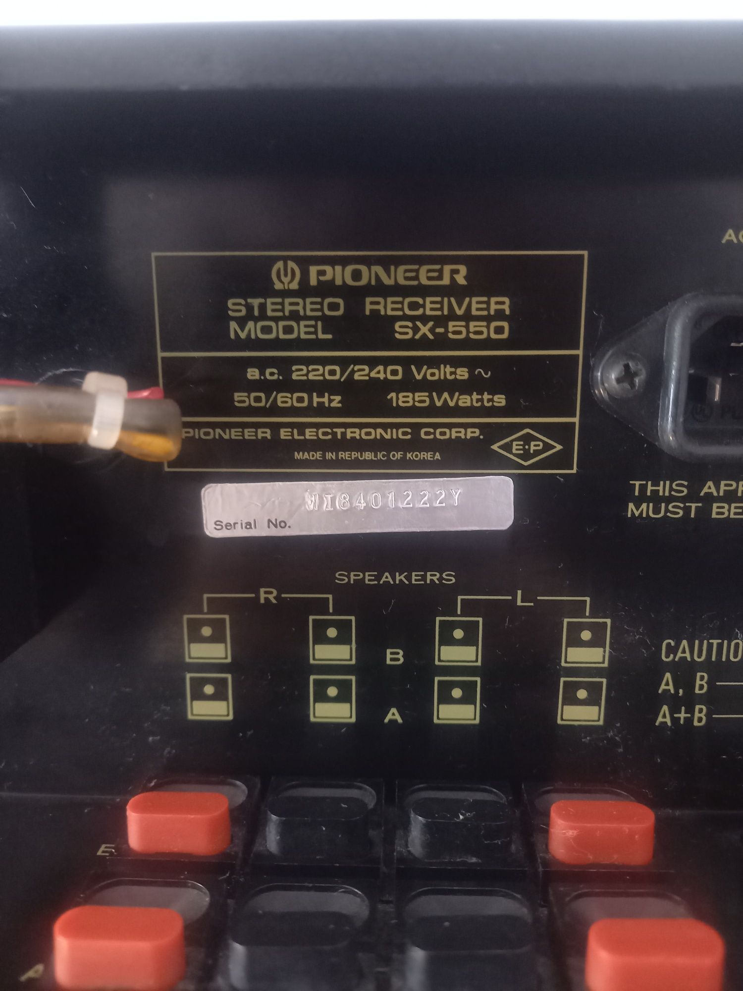 Amplituner Pioneer SX-550