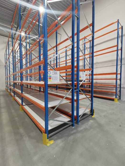 Regały magazynowe - używane Stow, Mecalux, Mago, Dexion