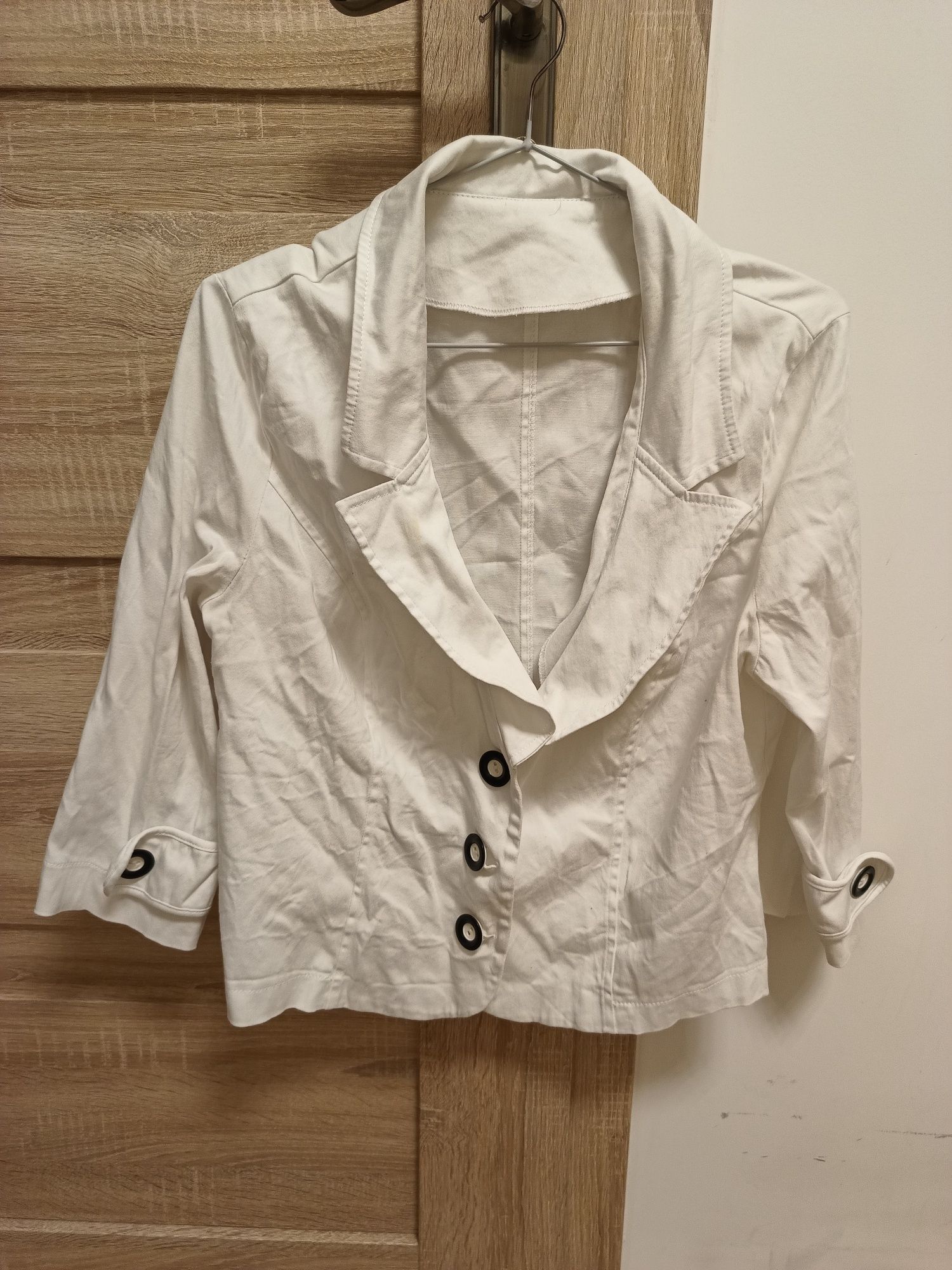 Biały żakiet marynarka w rozmiarze XL/2XL