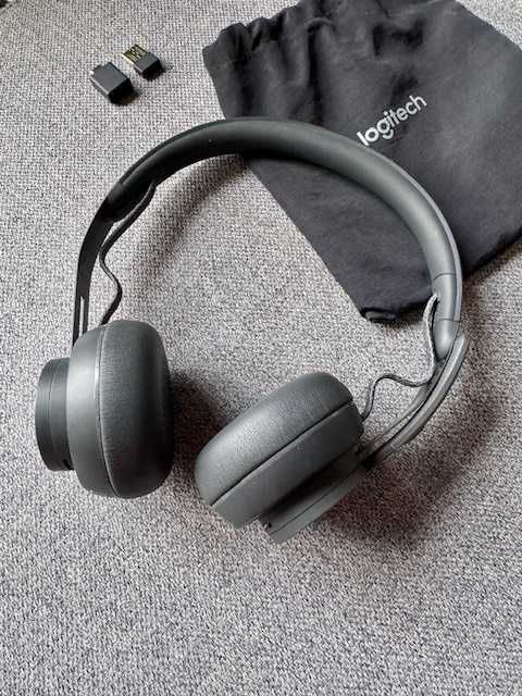 Słuchawki bezprzewodowe - Logi ZONE WIRELESS - Bluetooth, ładowanie QI