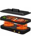 COOKTRON Płyta Indukcyjna 2 Palniki 1800W + Żeliwny Grill Bez Dymu