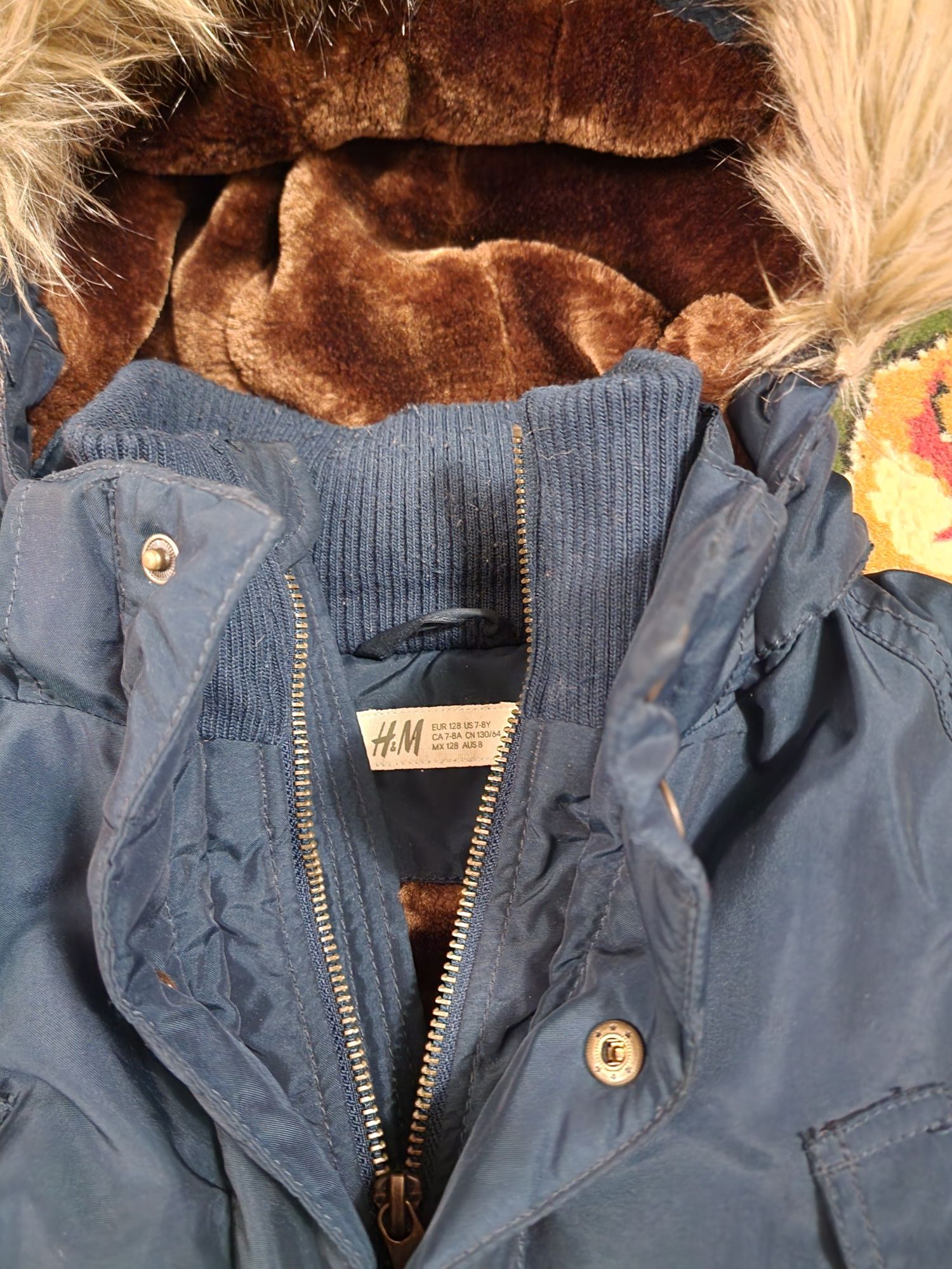 Куртка зимняя мальч. H&M, 7-8лет