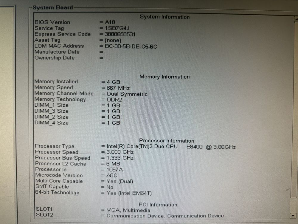 Dwa komputery dell 960 + 1x gigabyte ga-945gcm-s2