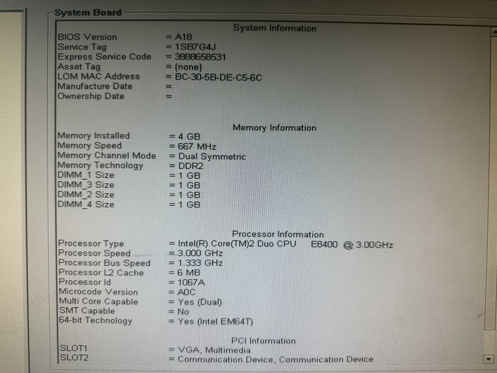 Dwa komputery dell 960 + zwykly gigabyte monitor gratis