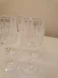 Conjunto de copos de vinho em  cristal