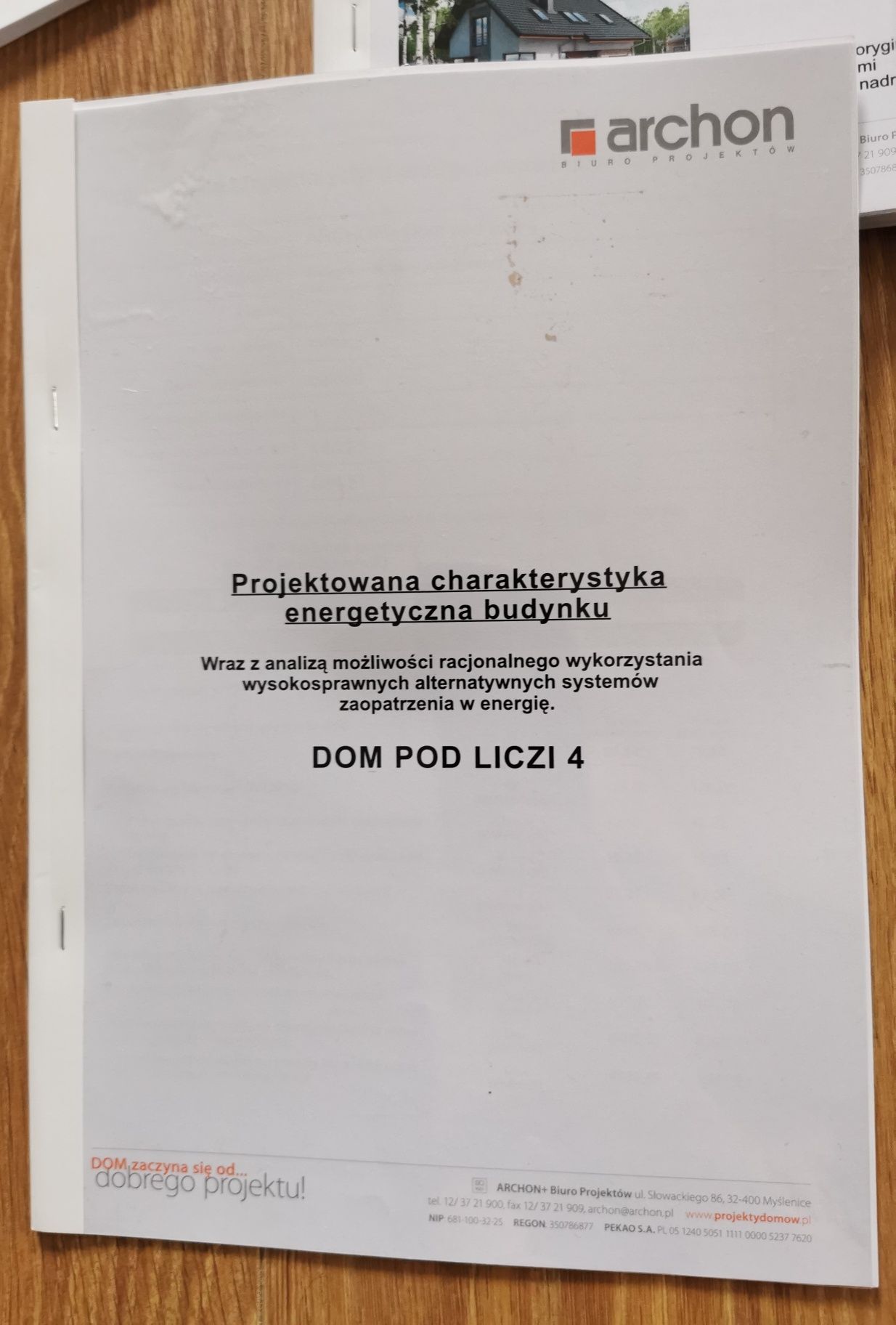 Projekt domu DOM POD LICZI 4