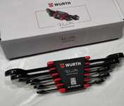 WURTH limited edition Zestaw kluczy płasko oczkowych z grzechotką