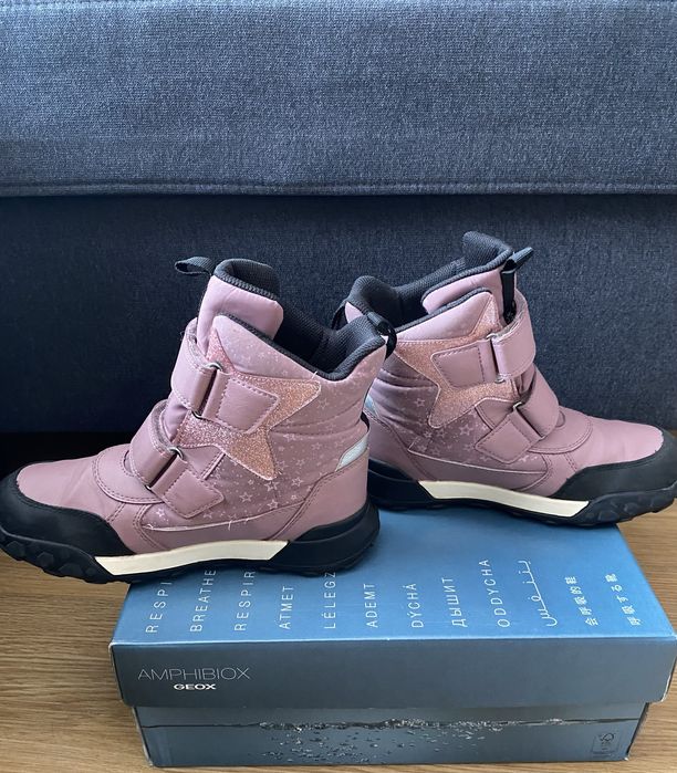 Дитячі зимові черевики, чоботи Geox J Trekkyup Girl B Ab