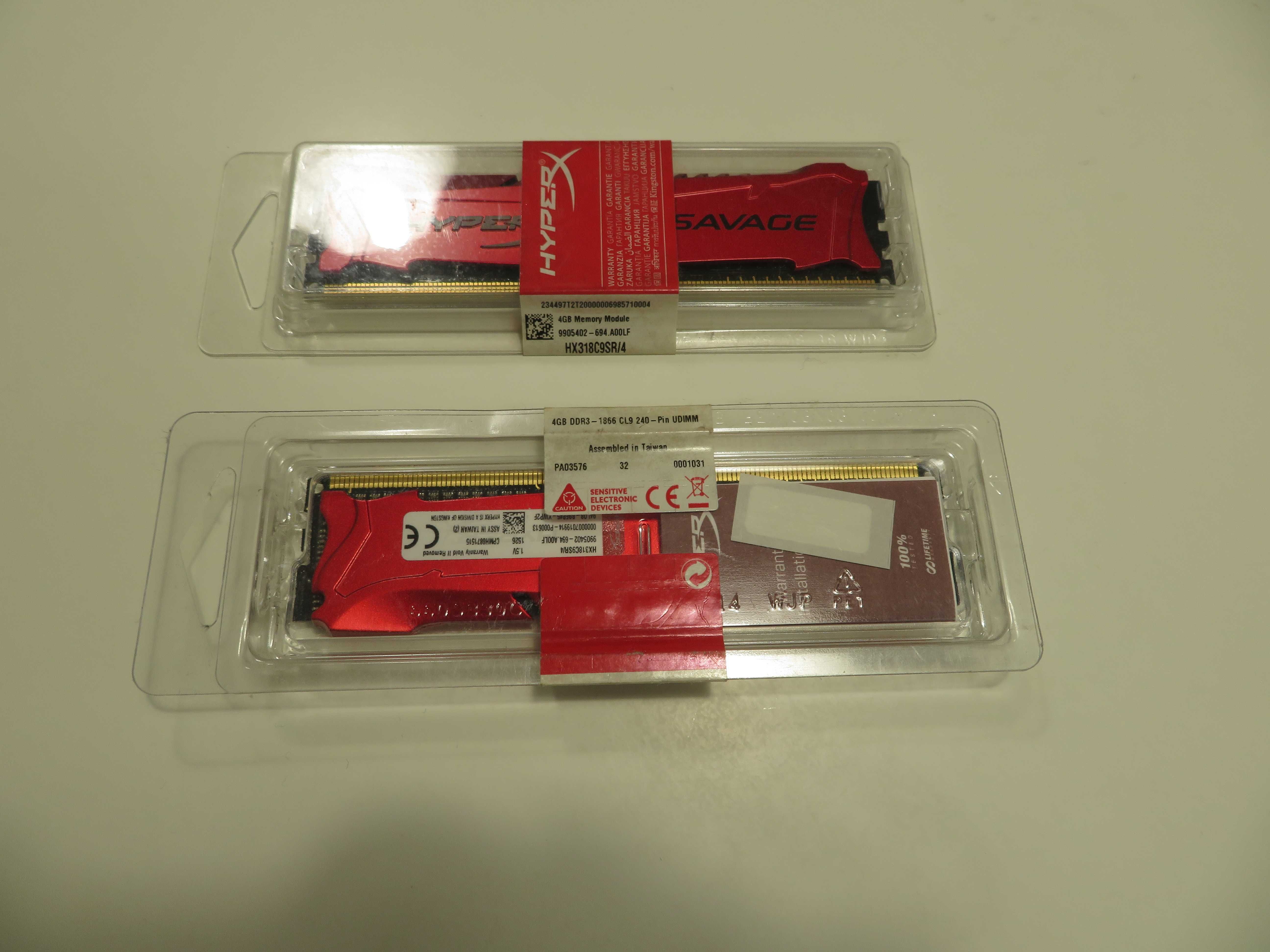 Memória HYPERX - 4GB 1866MHz DDR3 Non-ECC CL9 XMP Savage