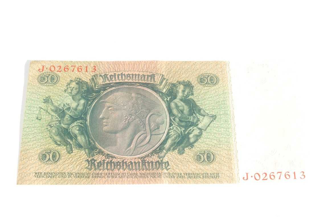 Stary banknot 50 marek 50 reichsmark 1933 antyk