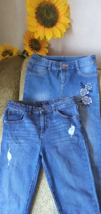 Легкие джинсы на девочку р-р 140-146