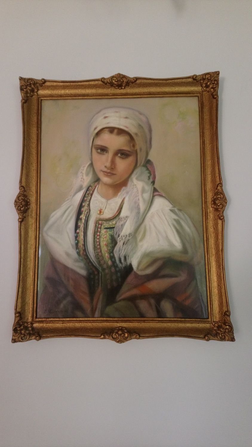 obraz z połowy XX wieku znanego polskiego malarza  Bazyli Makarewicz