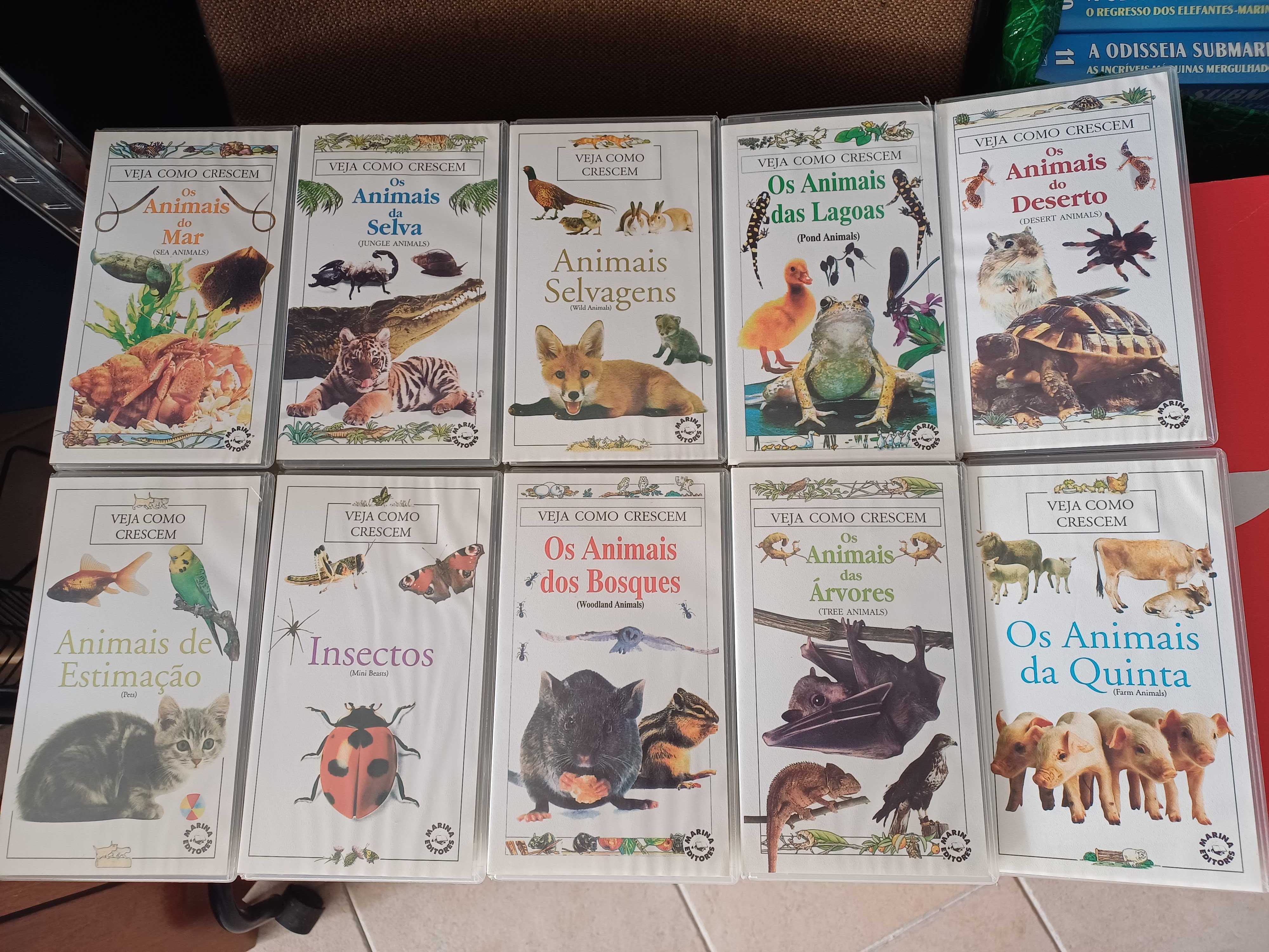 Documentários Veja Como Crescem VHS's 10 unidades