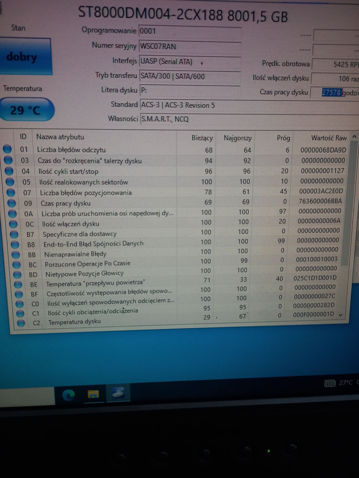 HDD Seagate Desktop Drive 8TB dysk zewnetrzny