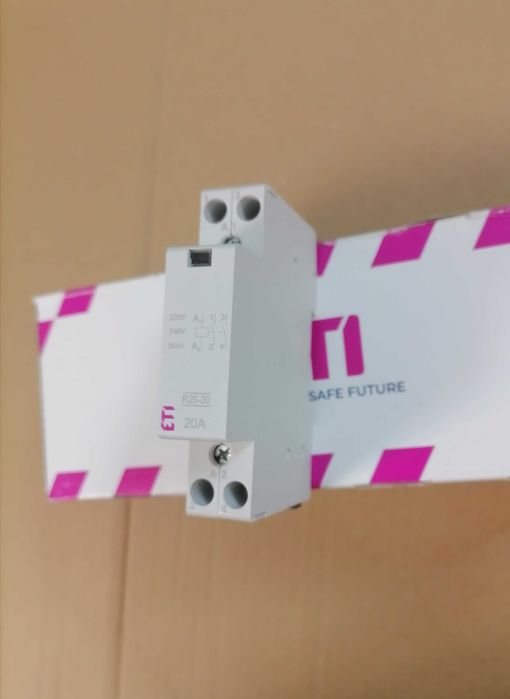 ETI Stycznik R 20-20 Nowy 1P 230V modułowy 20A 2NO