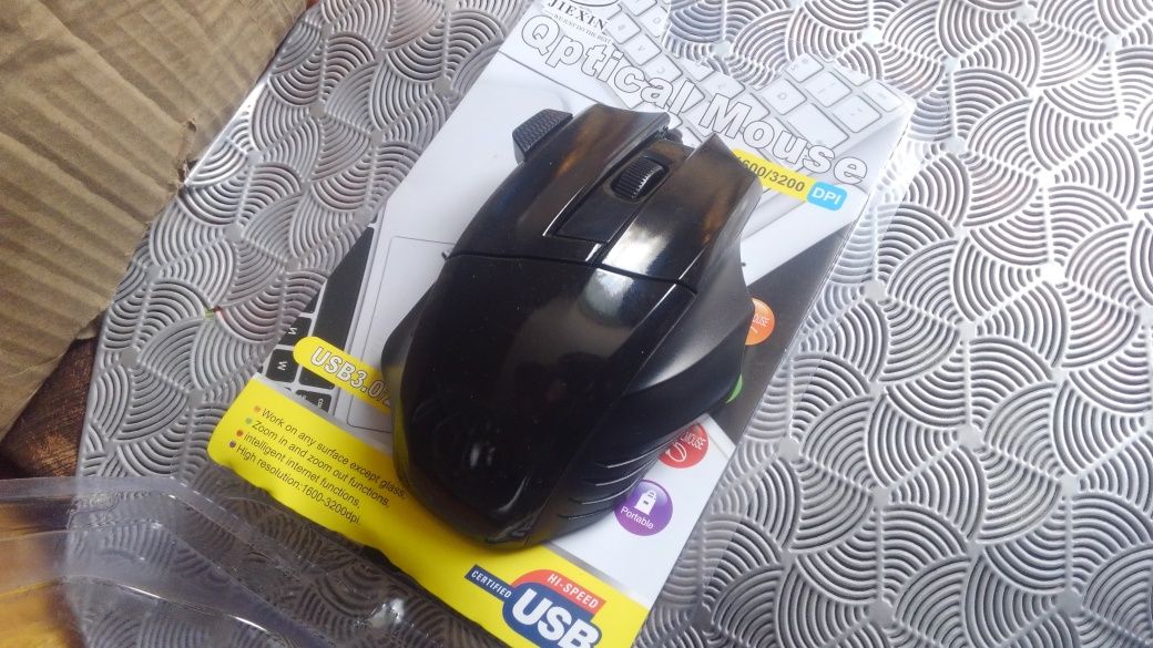 Мишка ергономічна JieXin Optical Mouse (мышь компьютерная)