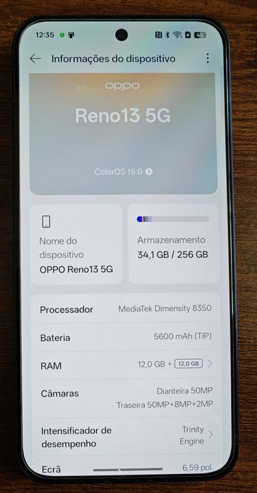 OPPO Reno 13 5G 12GB c/Novo ResistÊncia IP68/ IP69