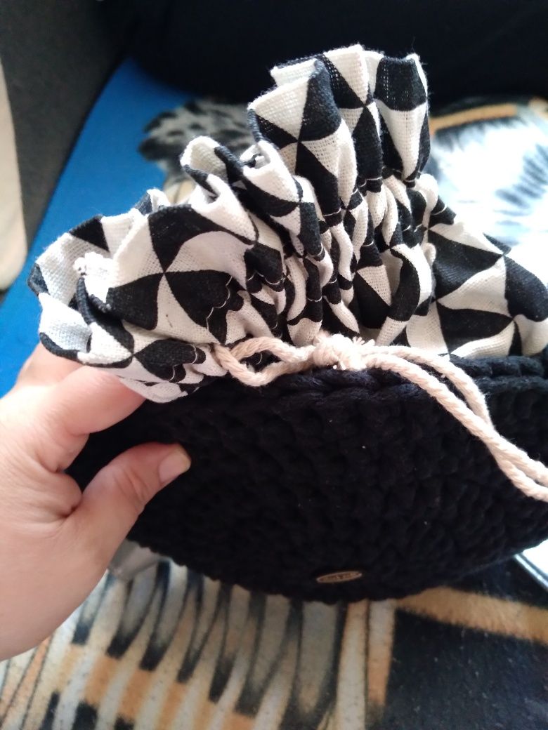 Torebka ze sznurka handmade